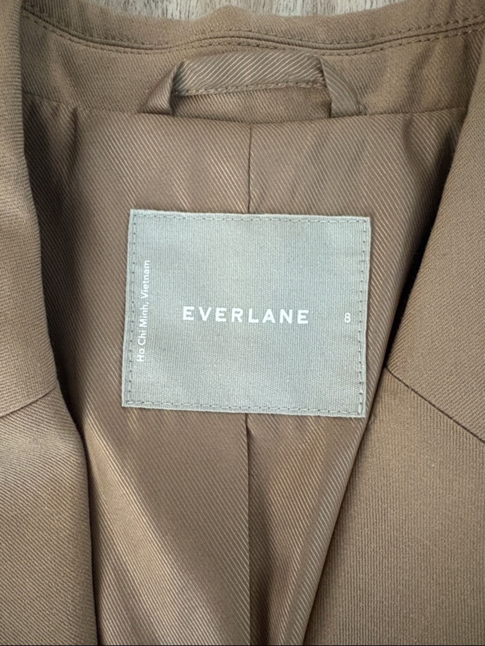 Everlane The 80s Oversized Blazer Women’s Size 8 in Ash Brown - Picture 4 of 10